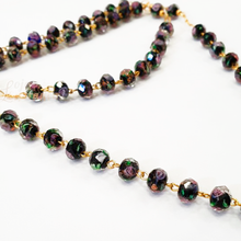 Load image into Gallery viewer, Murano Crystal Rosary - Golden Plated
