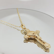 Load image into Gallery viewer, Saint Benedict Golden Necklace - Gold Bath

