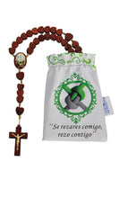 Load image into Gallery viewer, Wood Rosary - Dedicated to Alzheimer's patients
