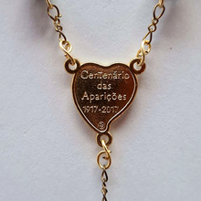 Load image into Gallery viewer, Centennial Black &amp; Gold Murano Rosary
